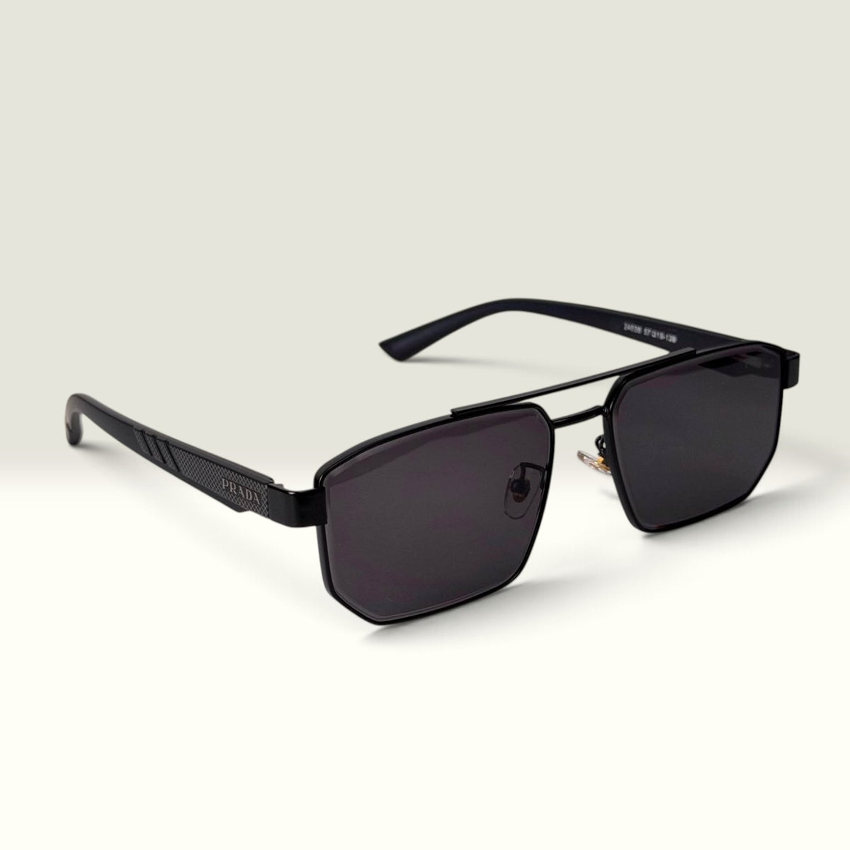 Prada SPR 58W Black Grey Gradient