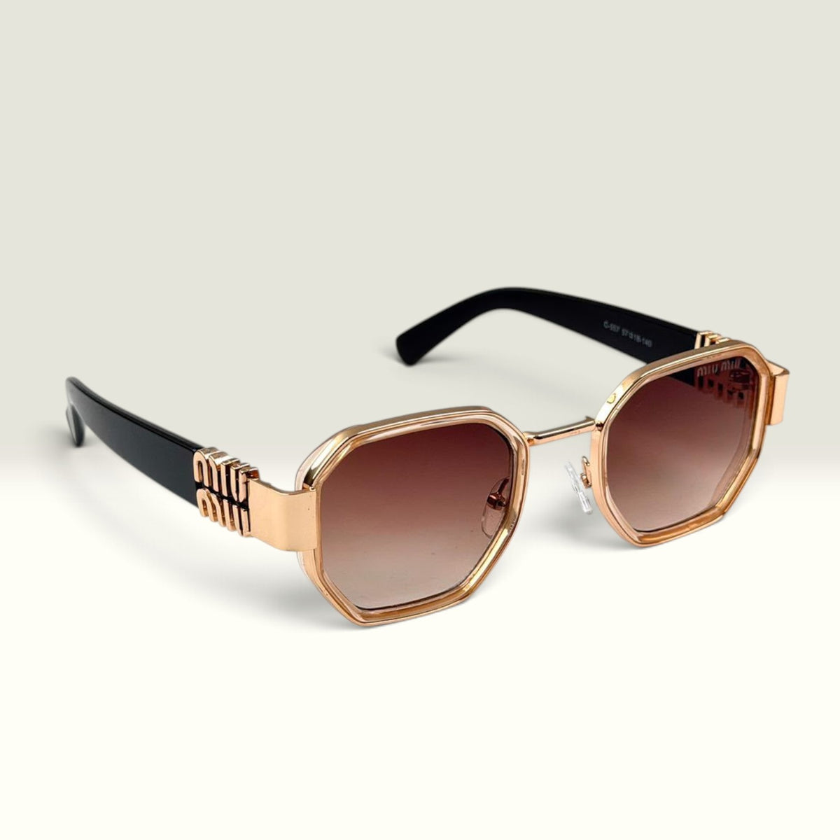 Miu Miu SMU64Z Gold Brown Gradient