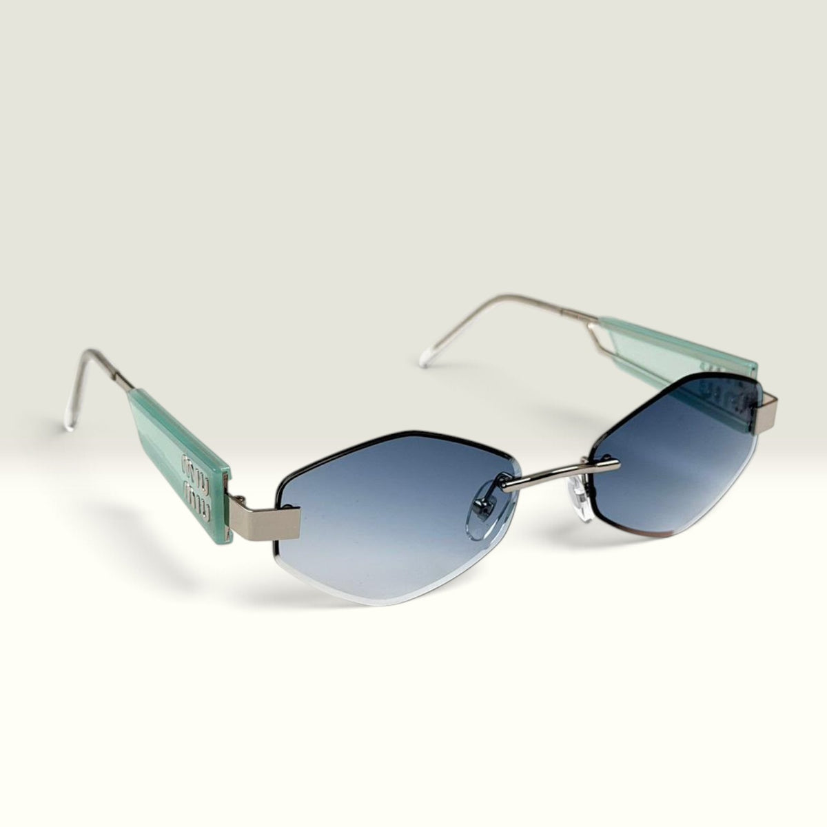 Miu Miu MUA50S Silver Blue Gradient