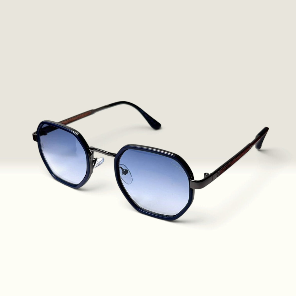 Cartier Octagon Royale Geometric Black Blue Gradient