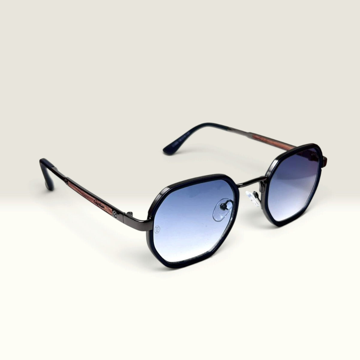 Cartier Octagon Royale Geometric Black Blue Gradient