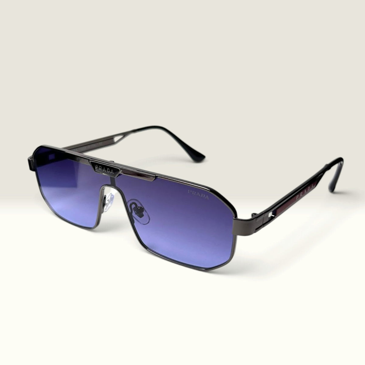 Prada Shield PR A53S 091 Navigator Black Purple Gradient
