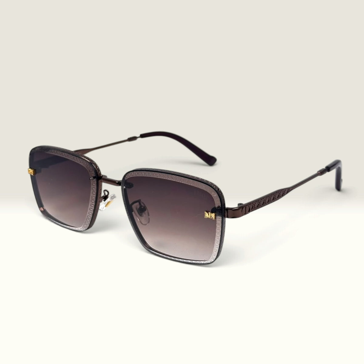 Dior DiorCannage S1U Square Bronze Chocolate Brown Gradient