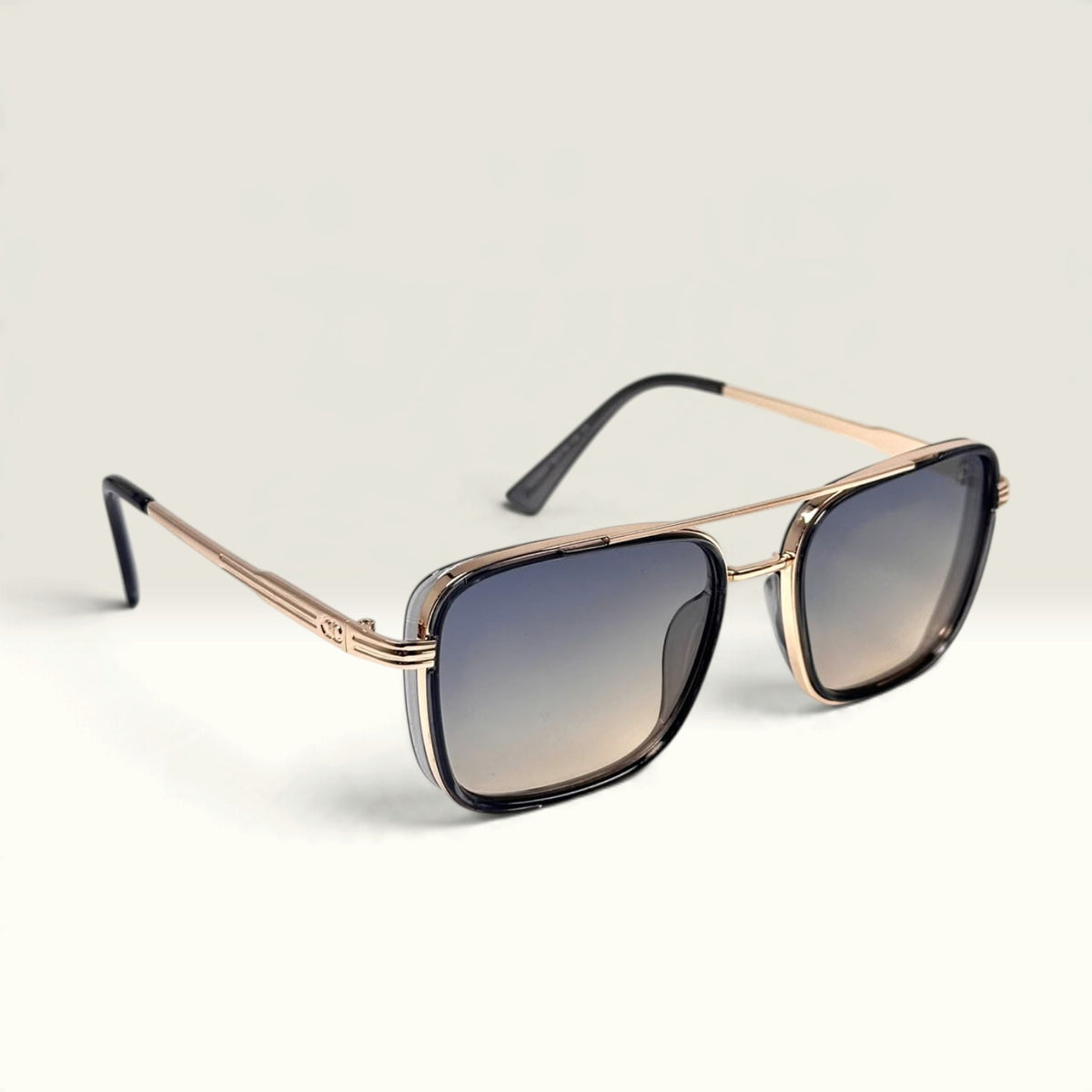 Louis Vuitton Super Vision Oversize Aviator Pale Gold Slate Blue Gradient