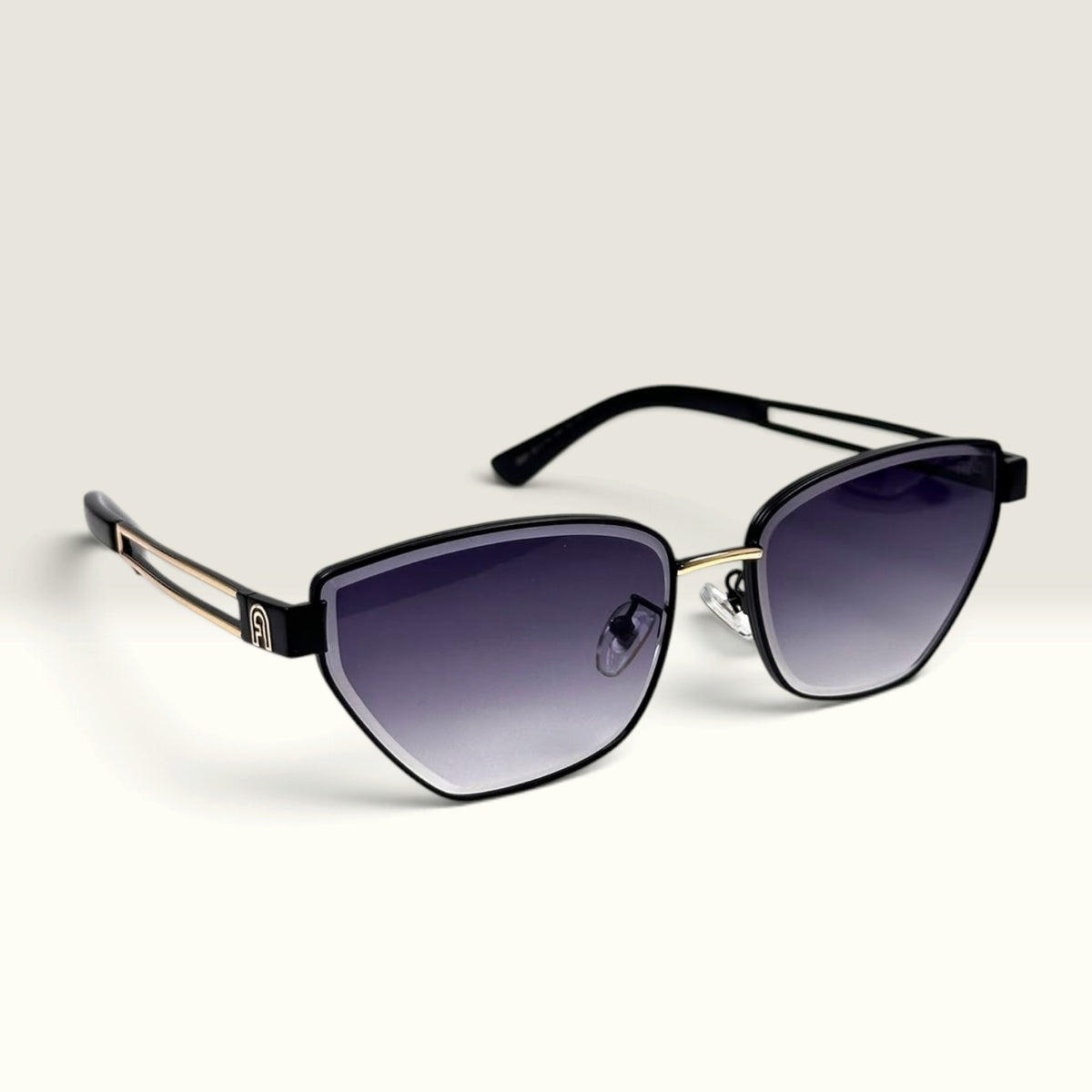 Fendi FF 0154/S Black Gold Purple Gradient