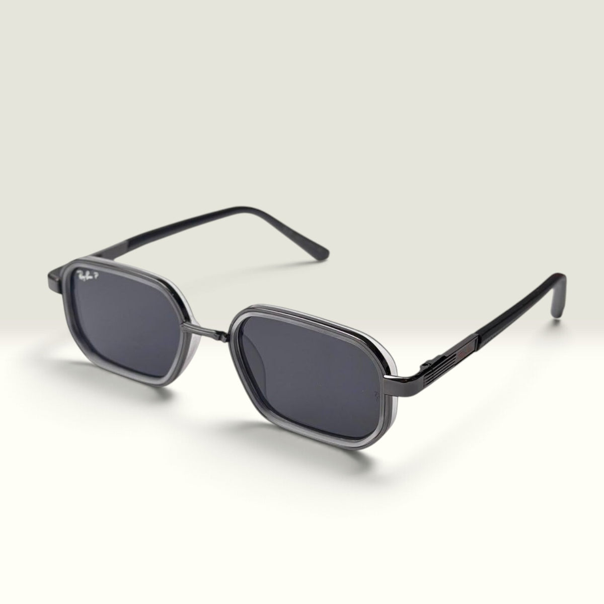 RAY BAN DOUBLE FRAME SQUARE GREY SMOKE