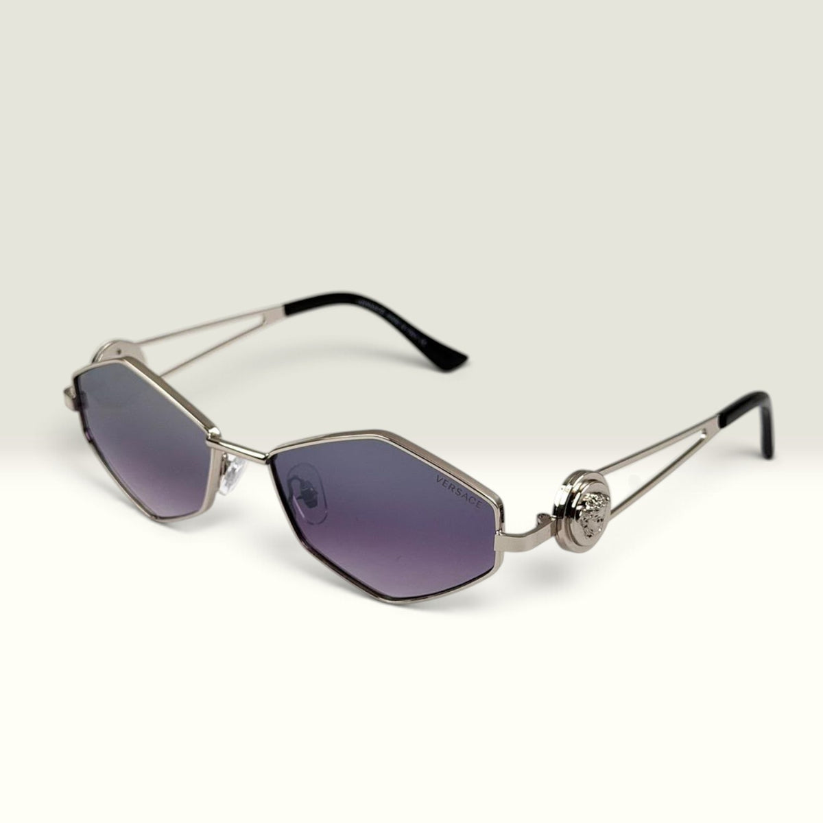 Versace Medusa Silver Purple Gradient