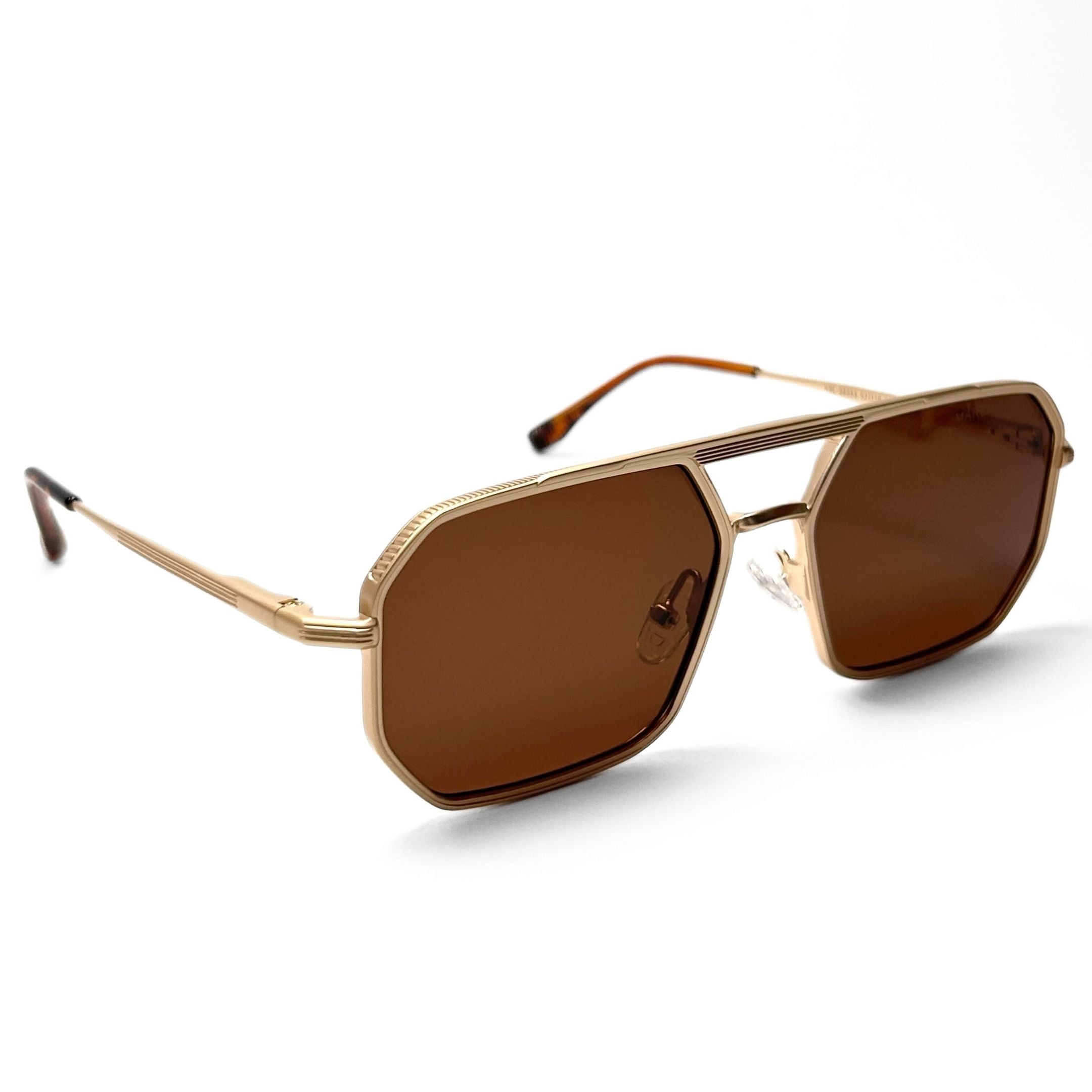 Marc Jacobs The Geometric Navigator - Gold & Brown Tortoise Tips