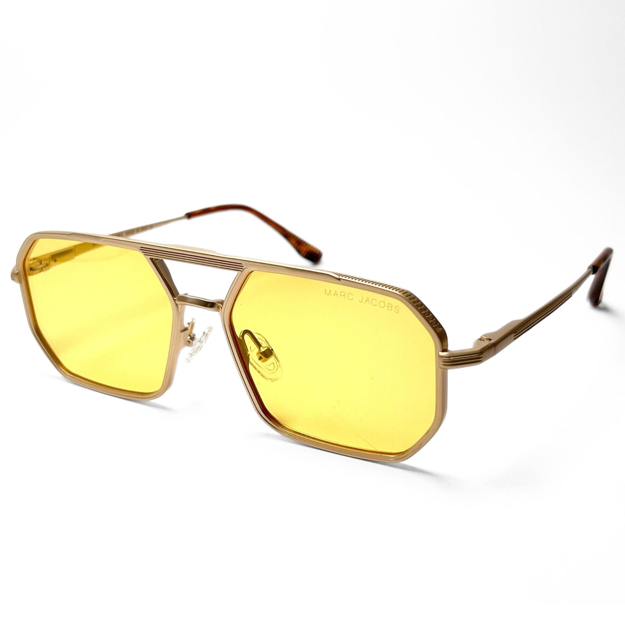 Marc Jacobs The Geometric Navigator - Gold & Yellow Tortoise Tips