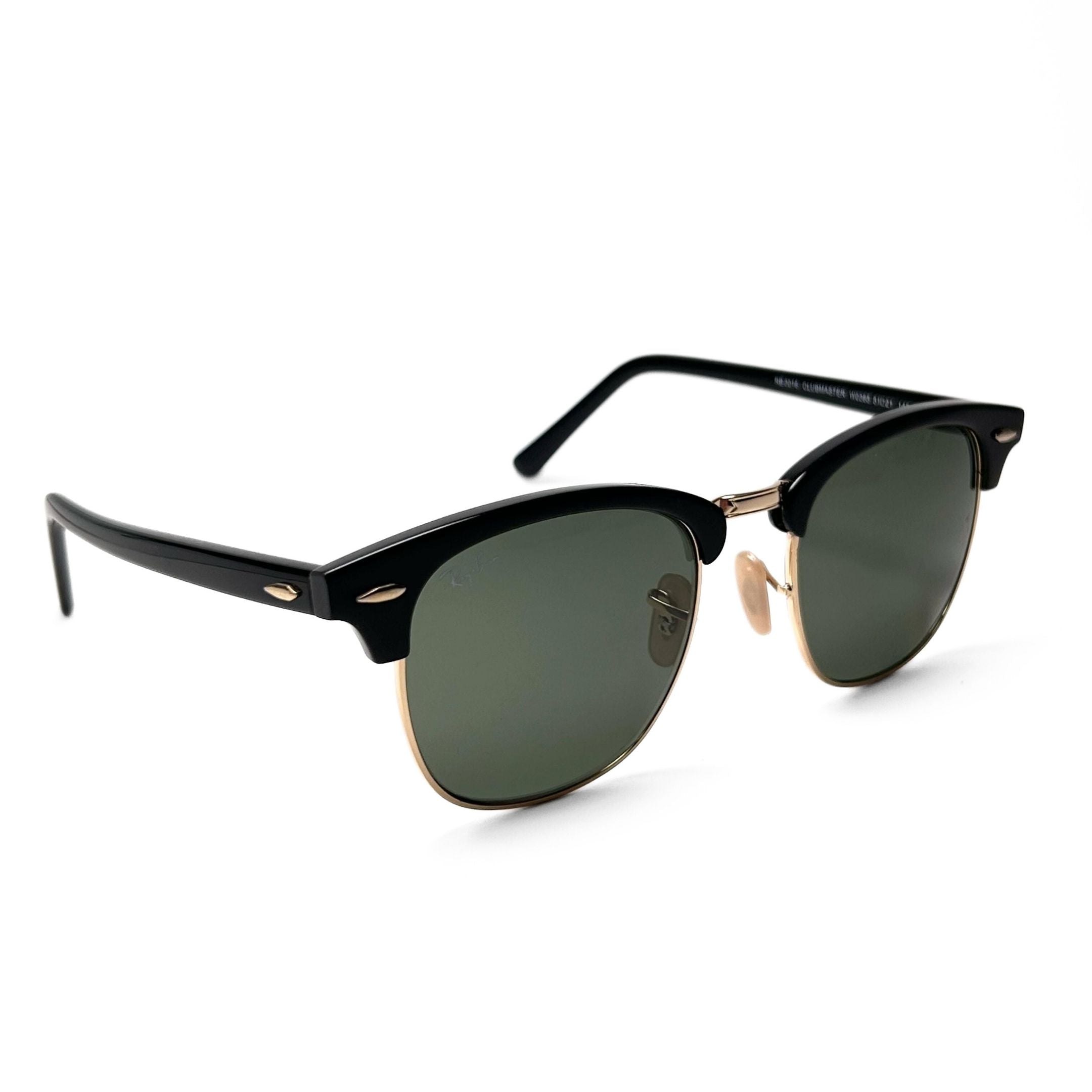 Ray Ban Club Master RB3016 - Black & Green
