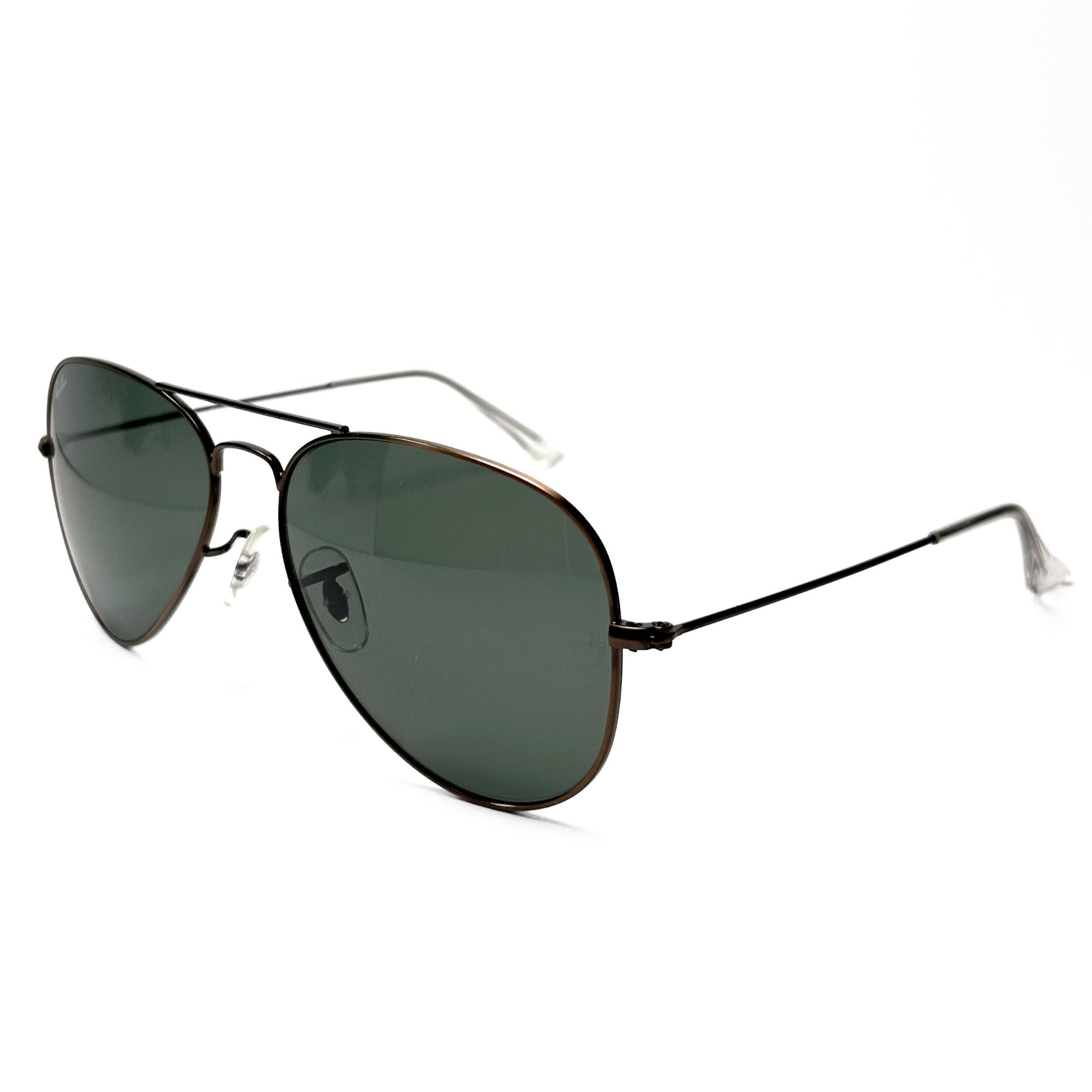 Ray Ban Aviator Large Metal RB3025 - Black & green