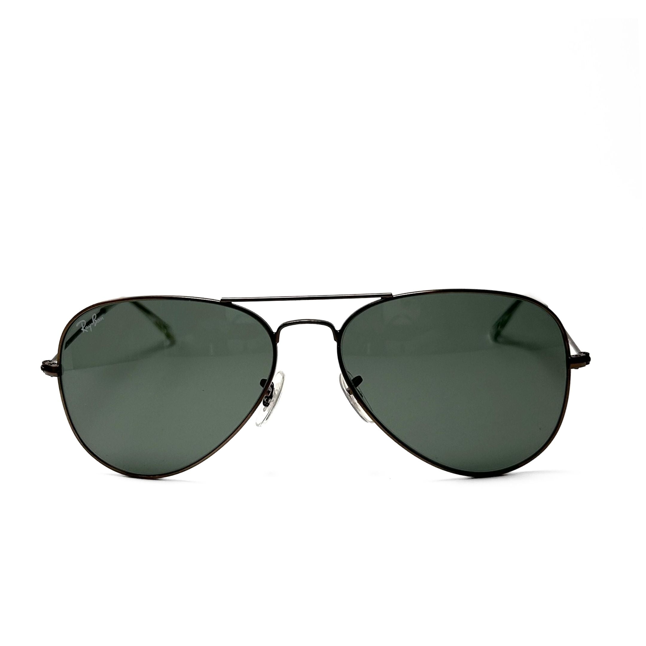 Ray Ban Aviator Large Metal RB3025 - Black & green