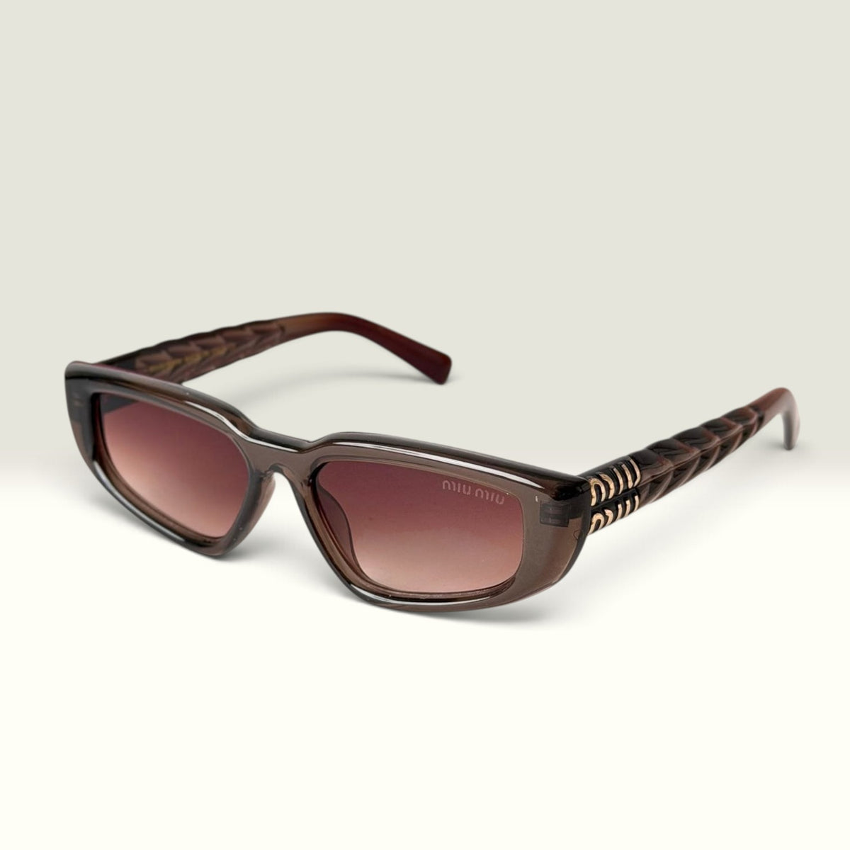 Miu Miu MU06ZS Slim Temple Brown Pink Gradient