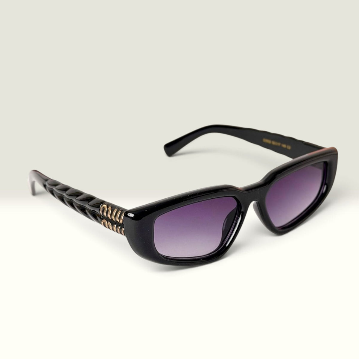 Miu Miu MU06ZS Slim Temple Black Purple Gradient