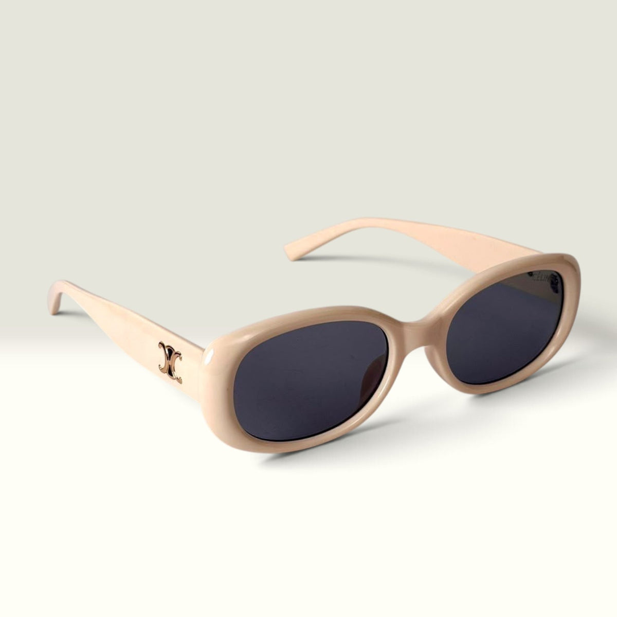 Celine Triomphe 01 Cream Blue