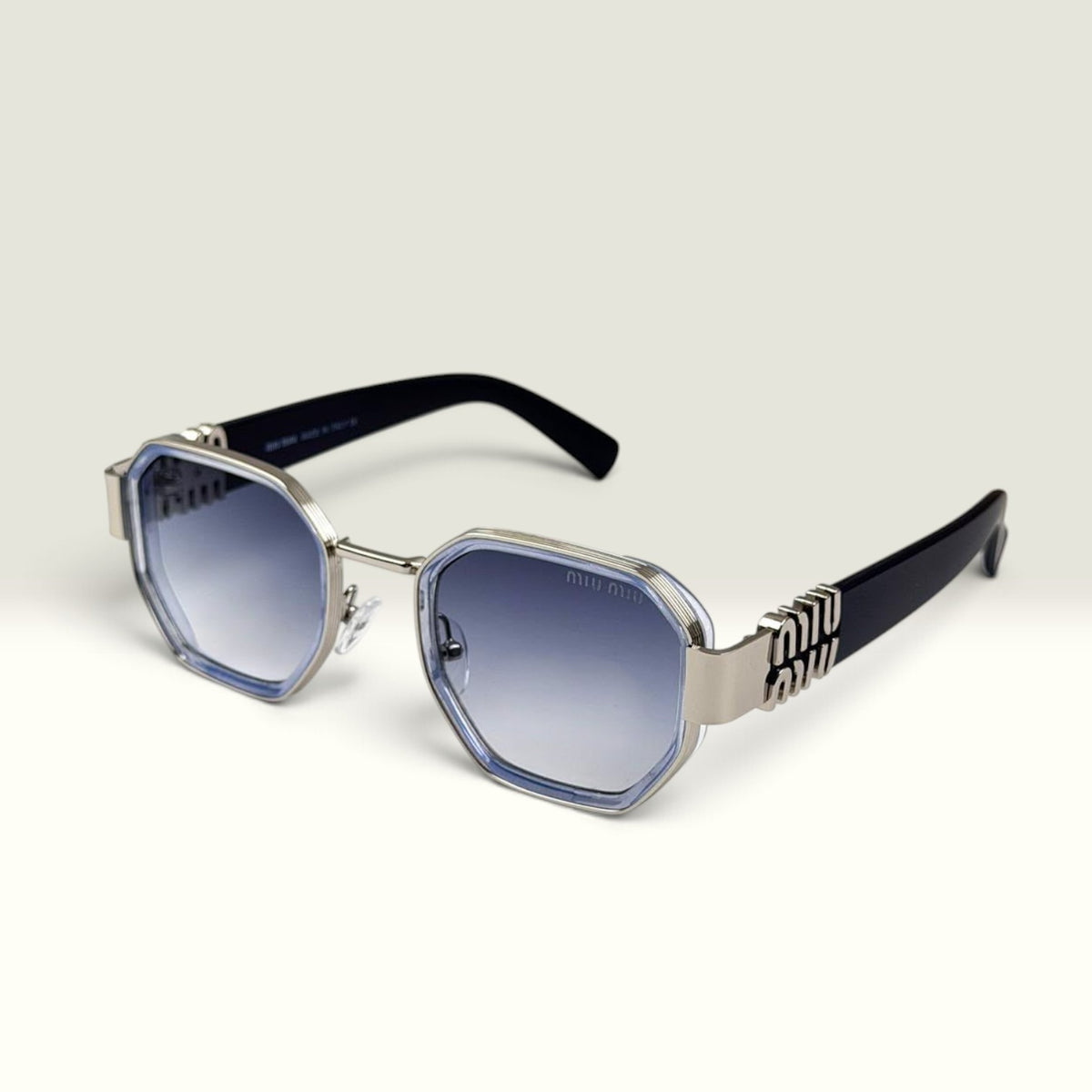 Miu Miu SMU64Z Silver Blue Gradient