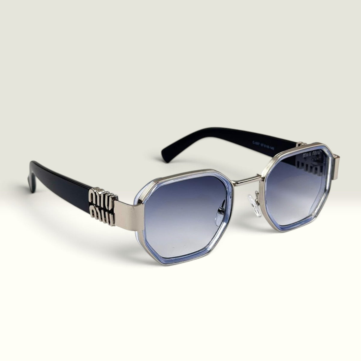 Miu Miu SMU64Z Silver Blue Gradient