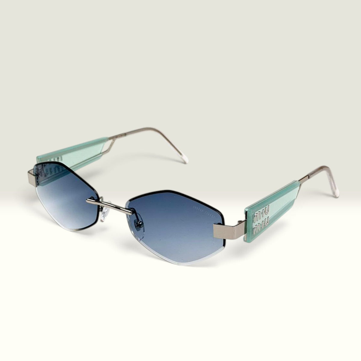 Miu Miu MUA50S Silver Blue Gradient