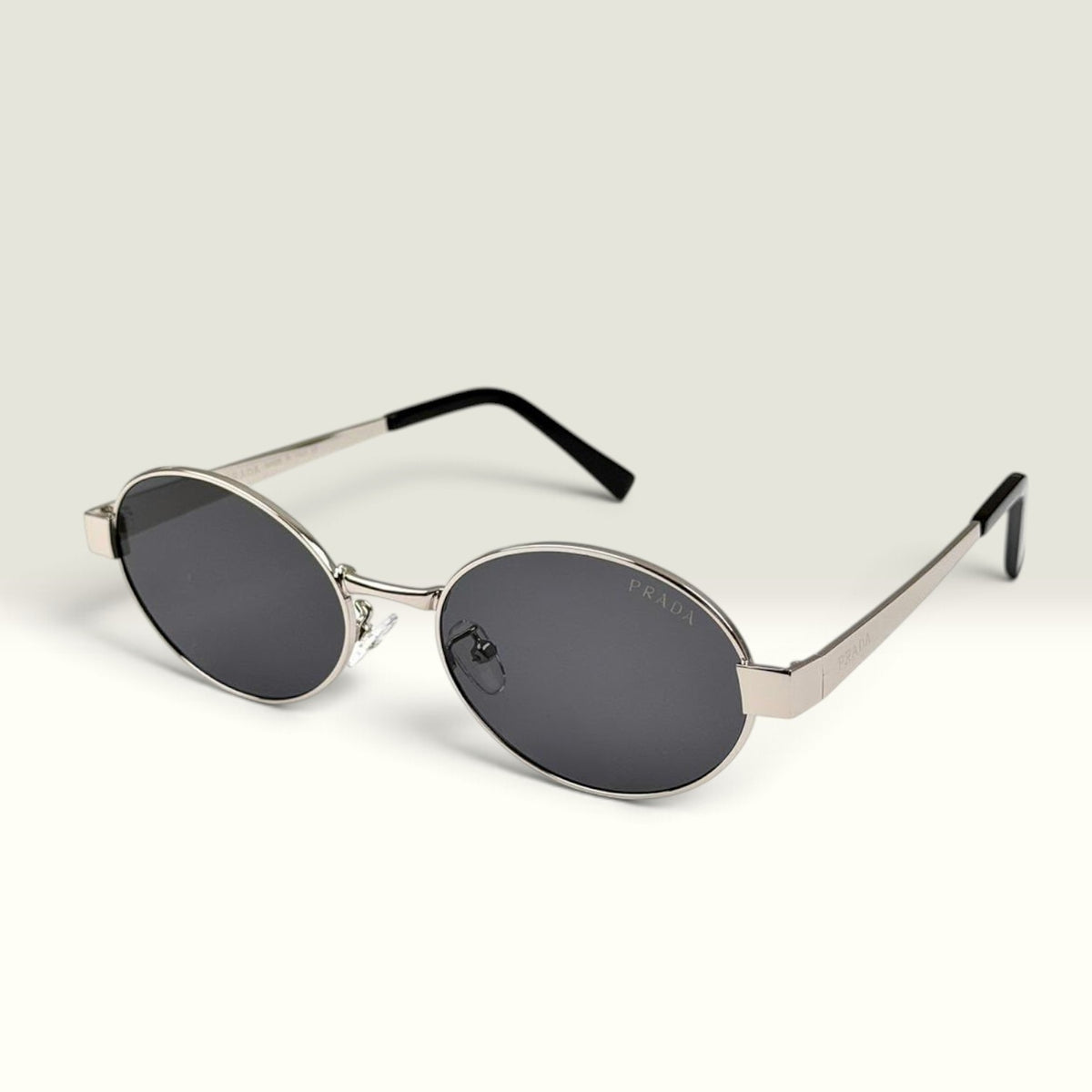 Prada PR 18QS Silver Black