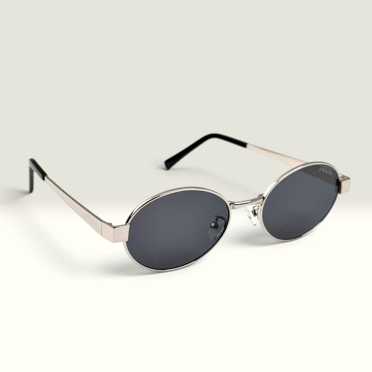 Prada PR 18QS Silver Black
