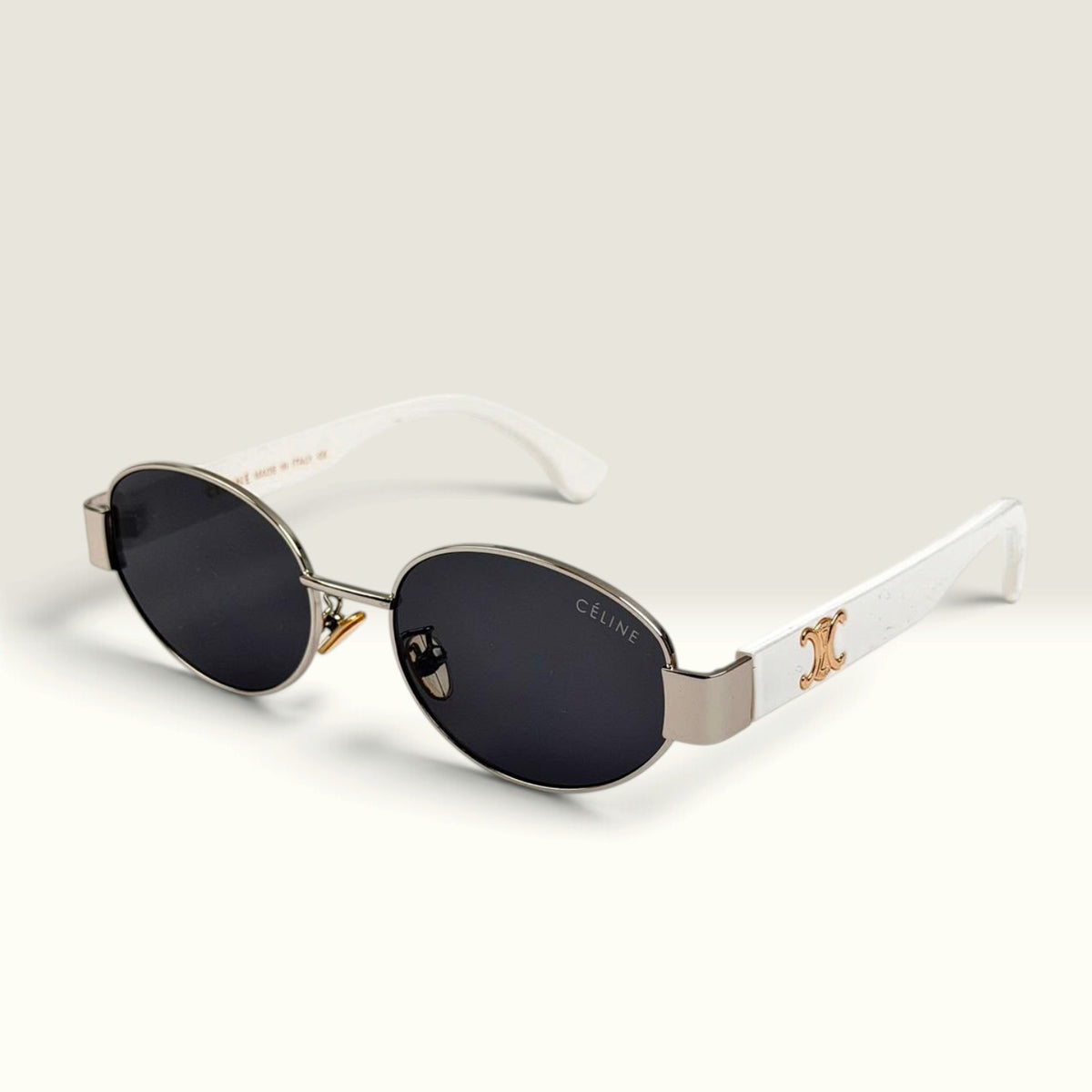 Celine Triomphe 01 White Black
