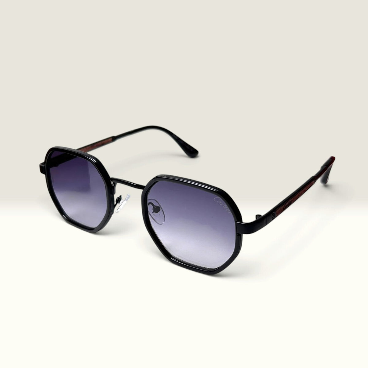 Cartier Octagon Royale Geometric Black Purple Gradient