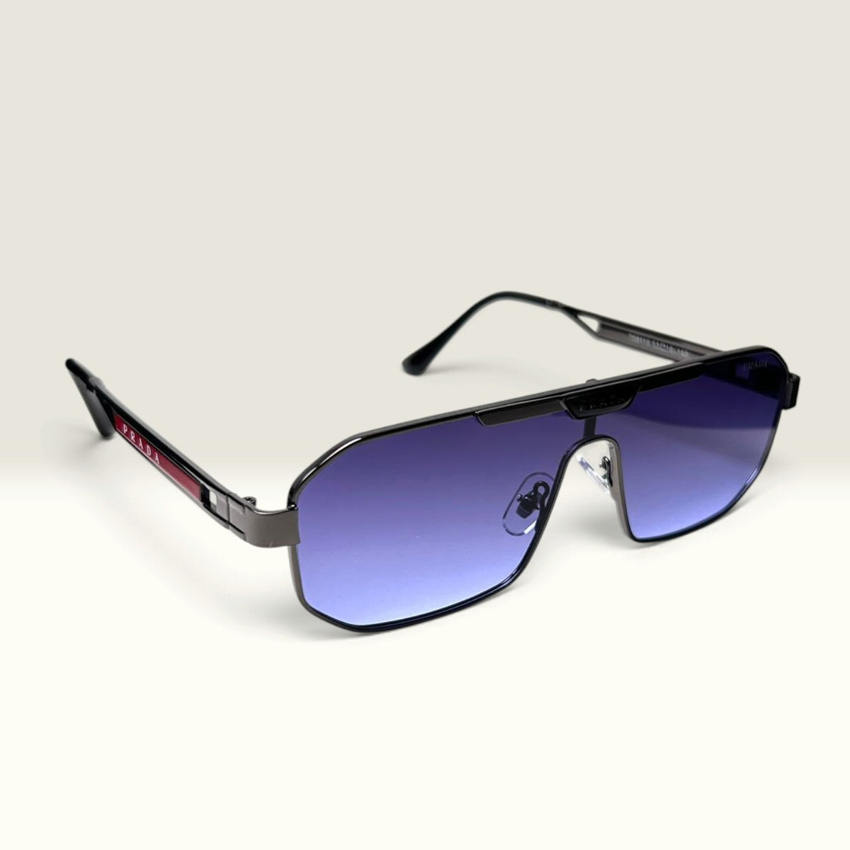 Prada Shield PR A53S 091 Navigator Black Purple Gradient