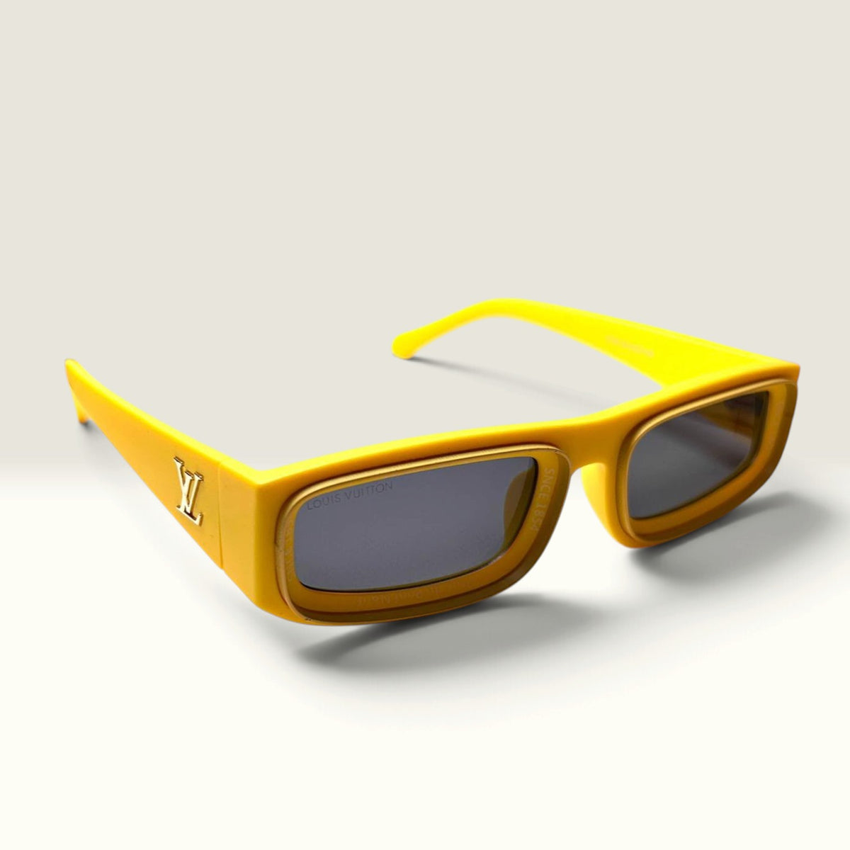 Louis Vuitton Low Square Sunglasses Matte Yellow / Dark Grey