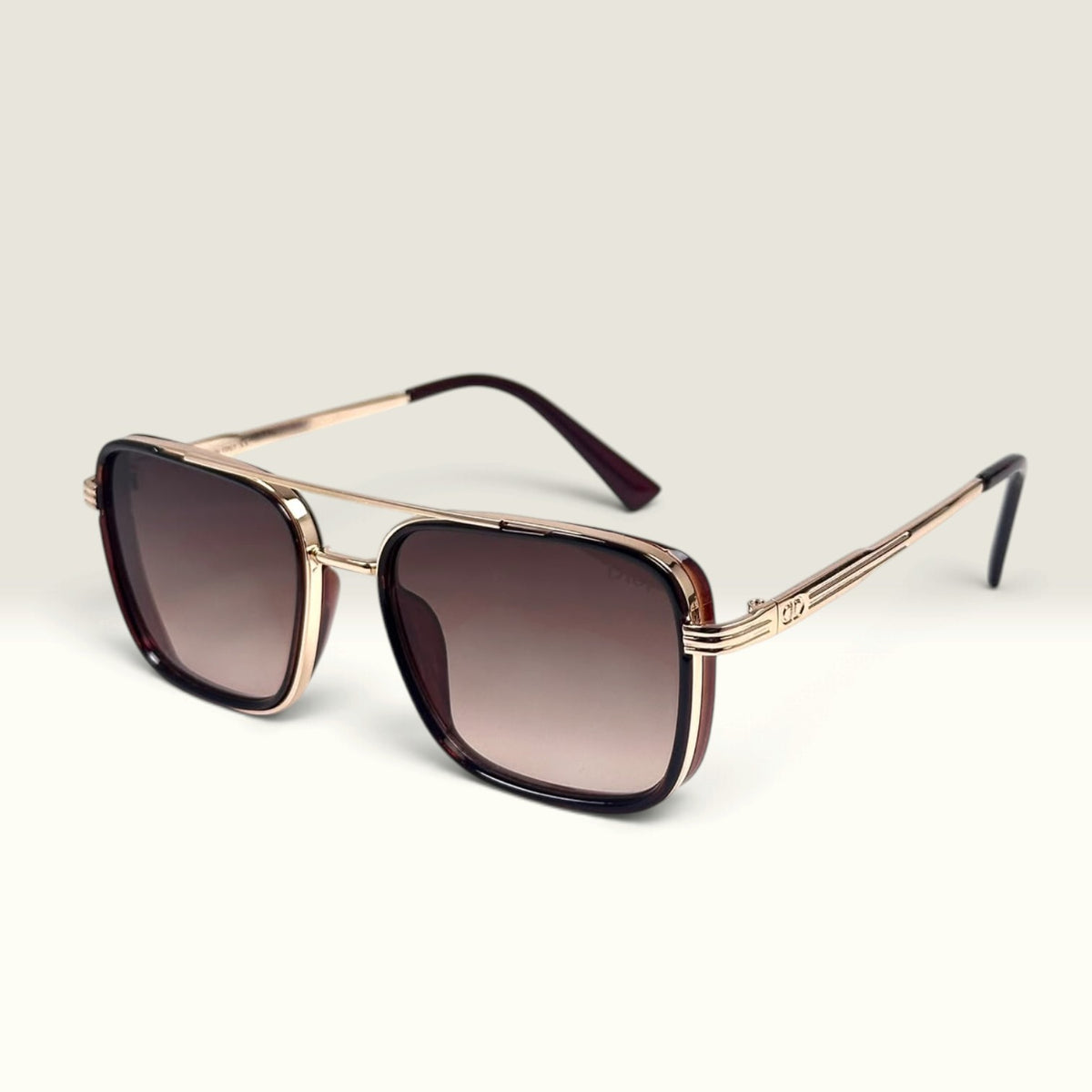 Louis Vuitton Super Vision Oversize Aviator Pale Gold Brown Gradient