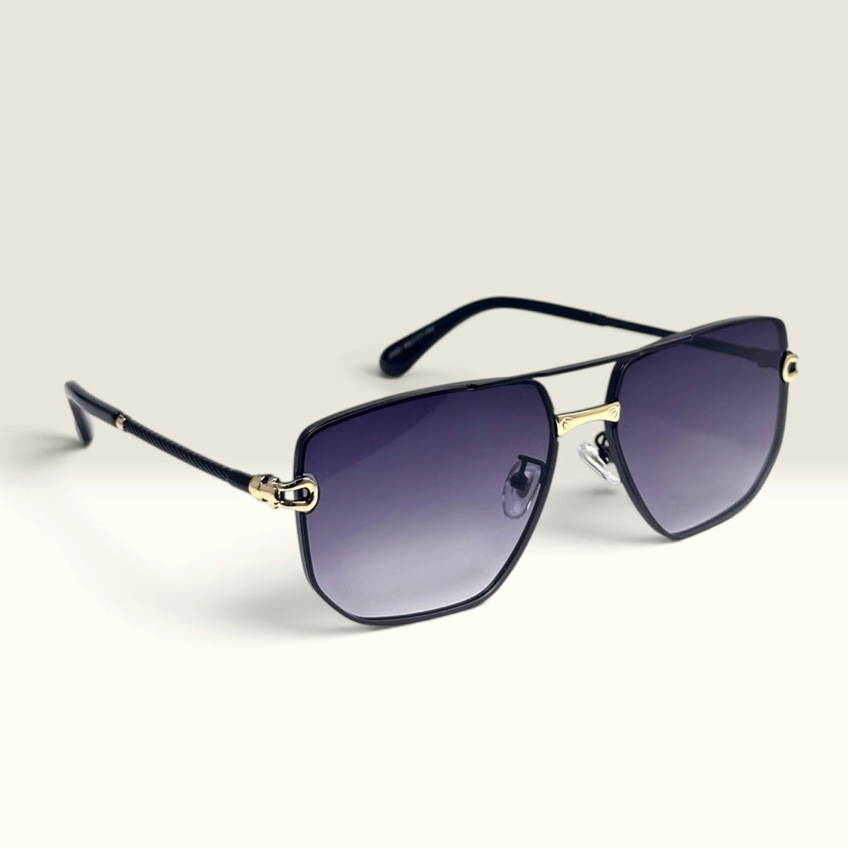 Cartier Signature C Square CT0196S Black Purple Gradient