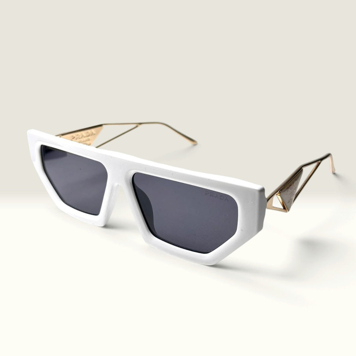 Prada PR 25YS Chalk White Gold
