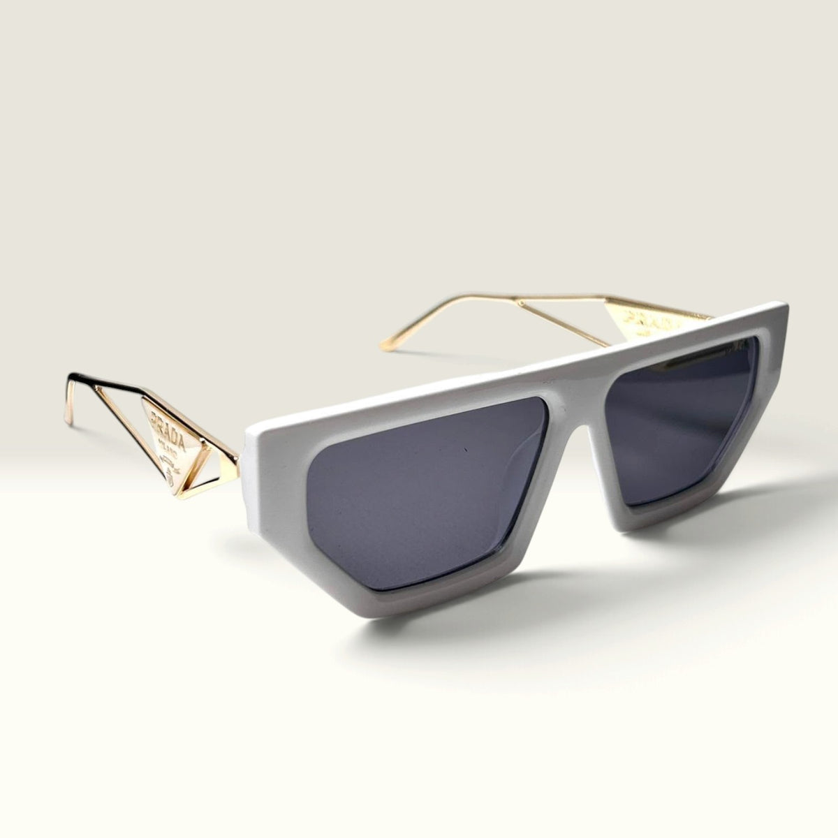 Prada PR 25YS Chalk White Gold