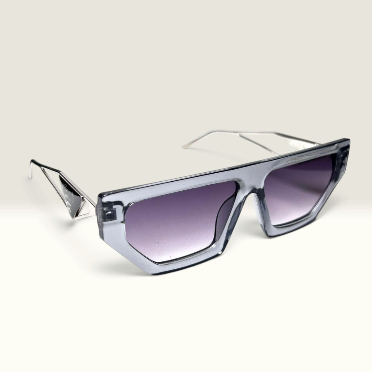 Prada PR 25YS Crystal Grey Silver