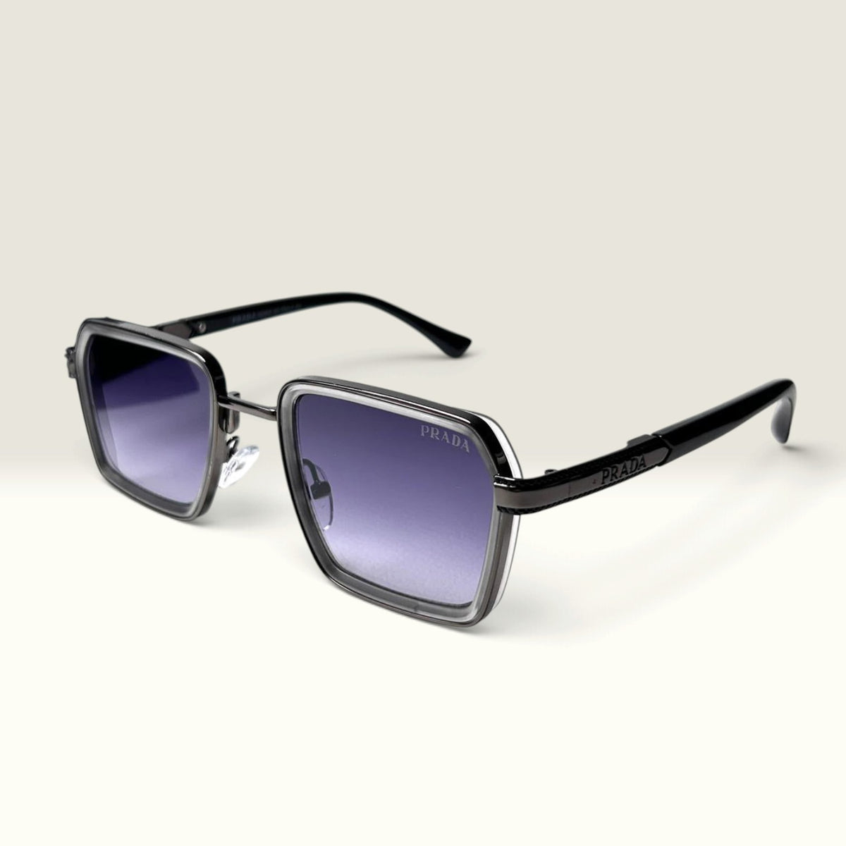 Prada SPR 67X Gunmetal Crystal Grey