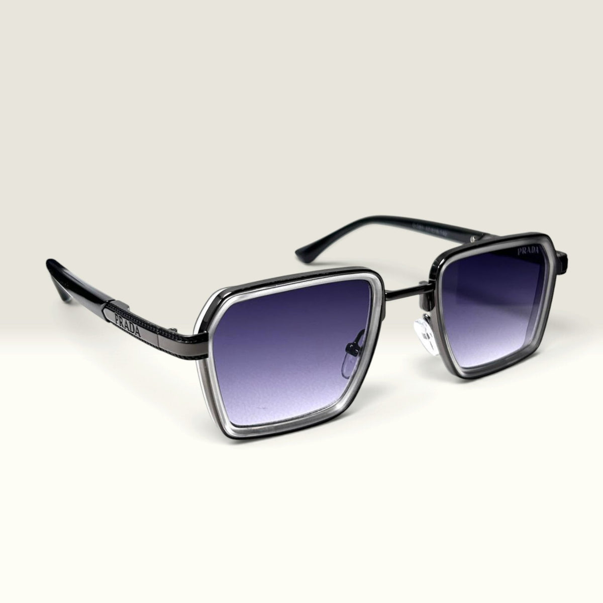 Prada SPR 67X Gunmetal Crystal Grey