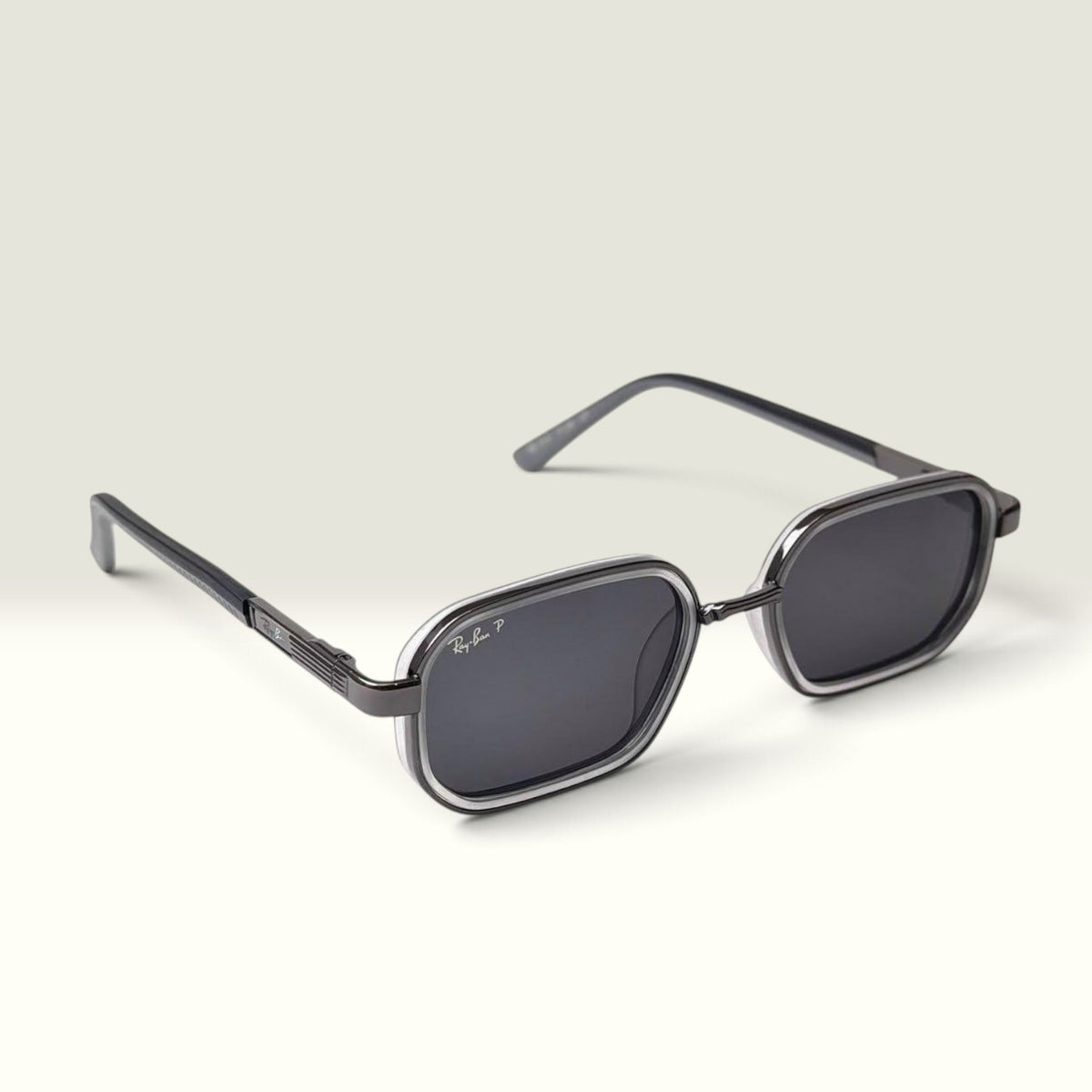 RAY BAN  DOUBLE FRAME SQUARE GREY SMOKE