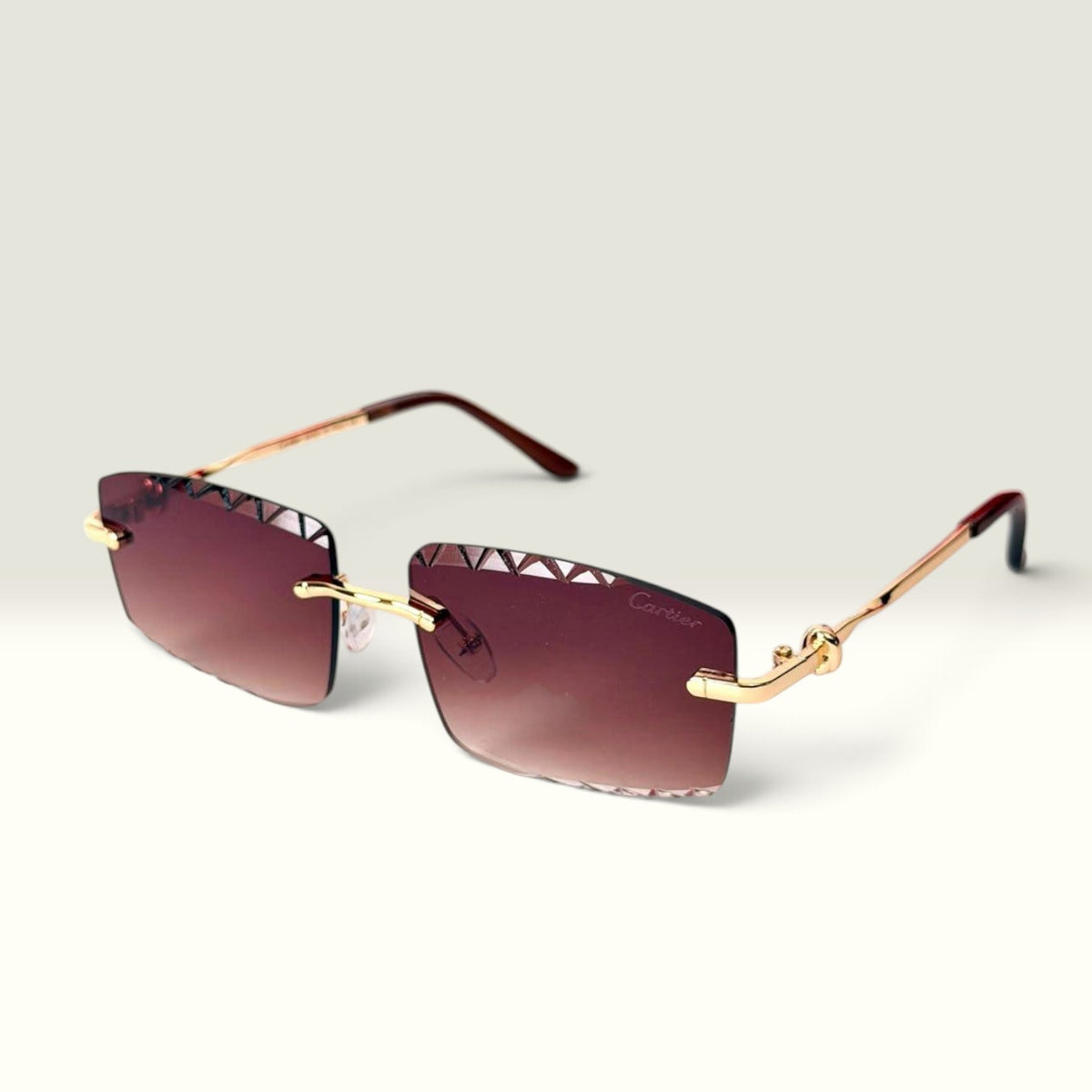 Cartier Santos Burgundy Gradient
