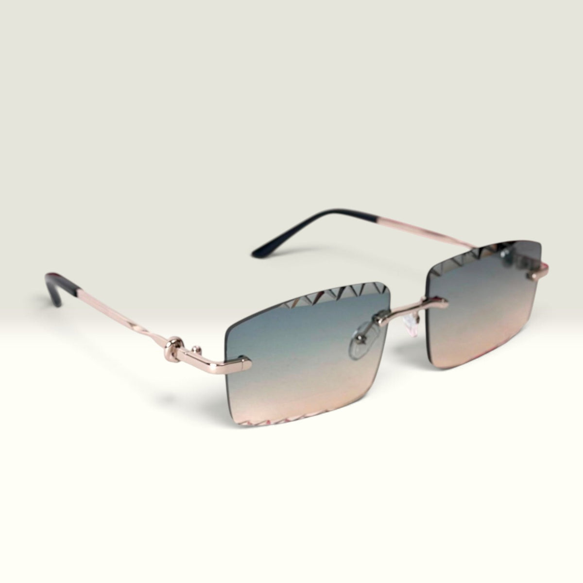 Cartier Panthère Diamond Cut Rimless Smoke Gradient