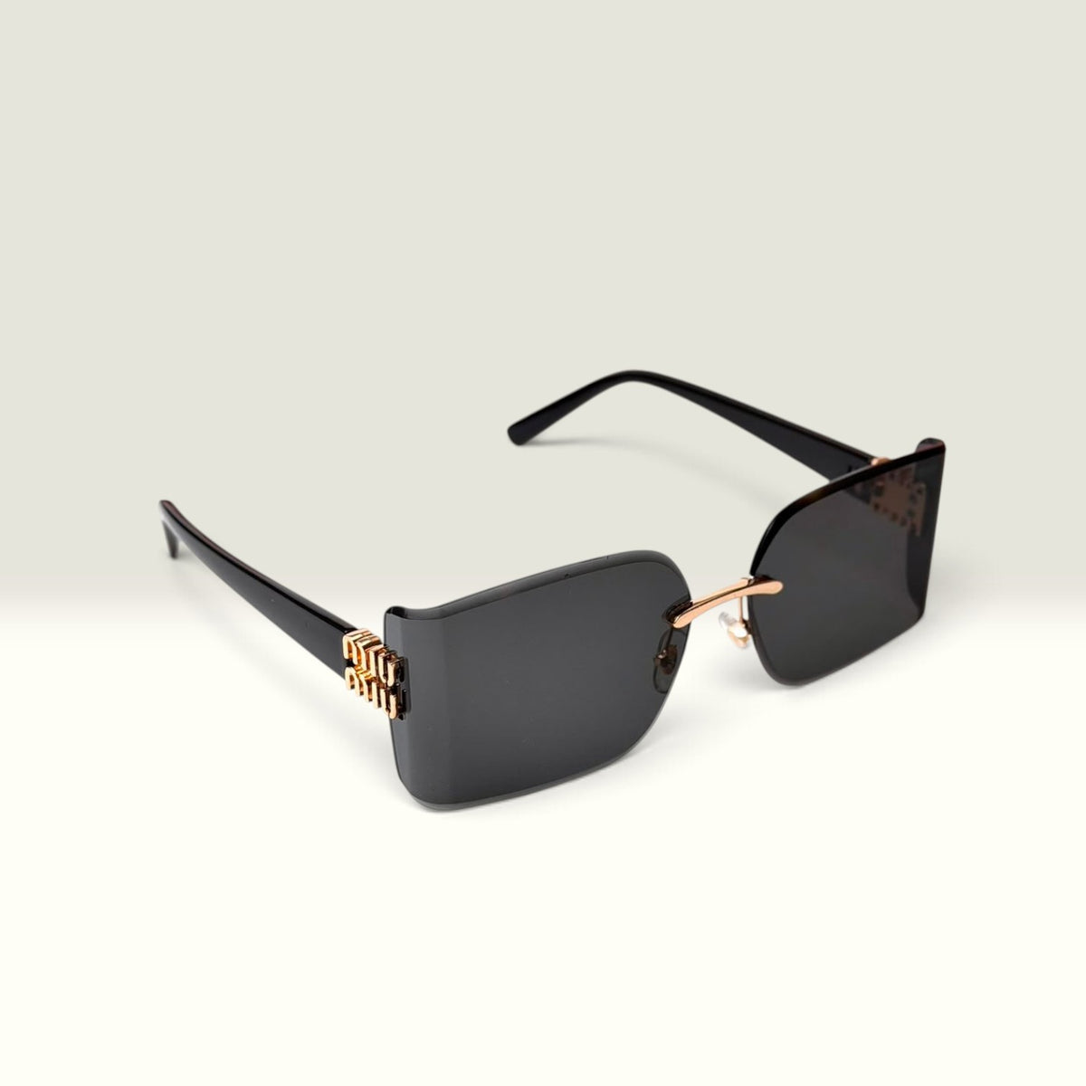 Miu Miu Rimless Rectangle Black