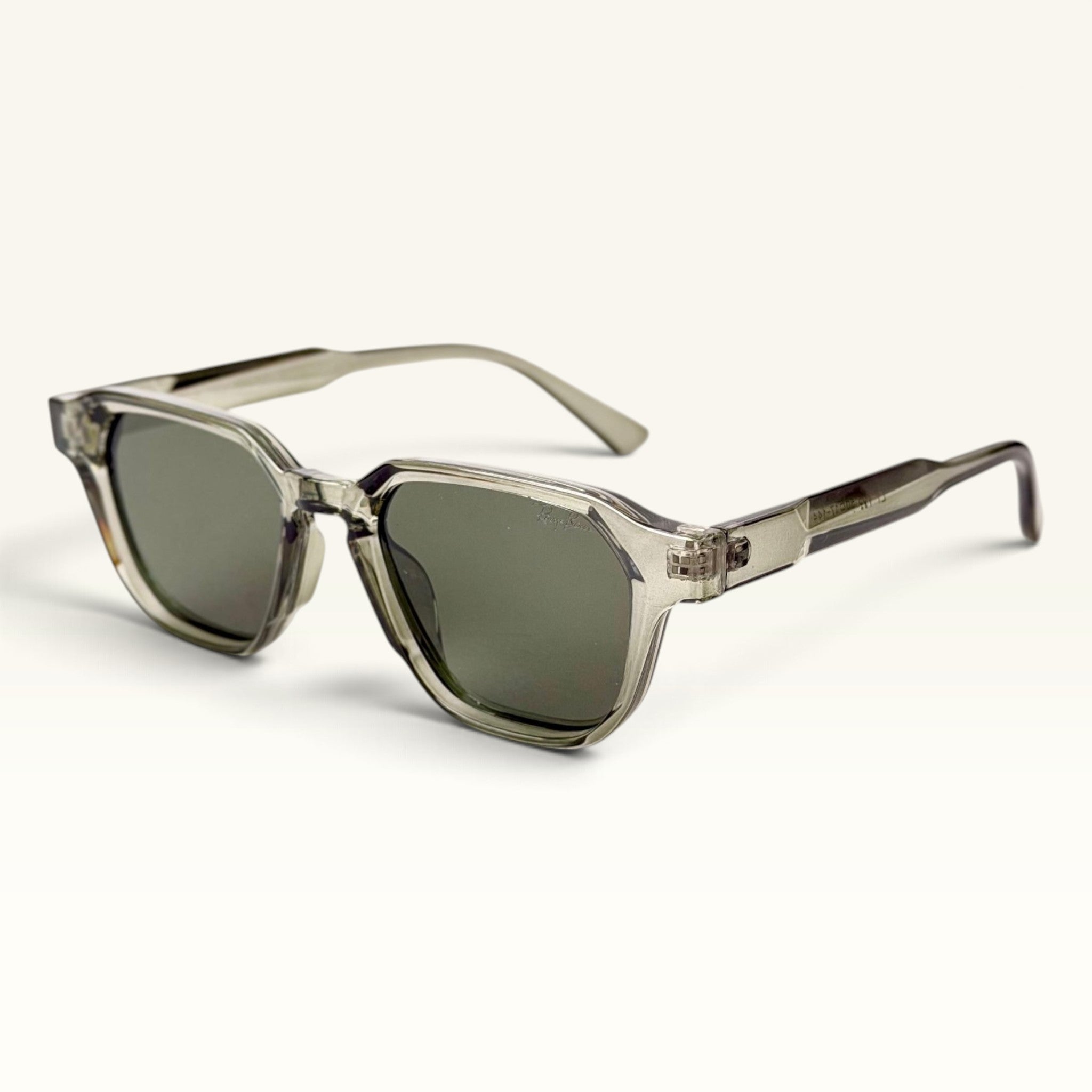 Ray Ban RB4361 Hexagonal Crystal Oily Green