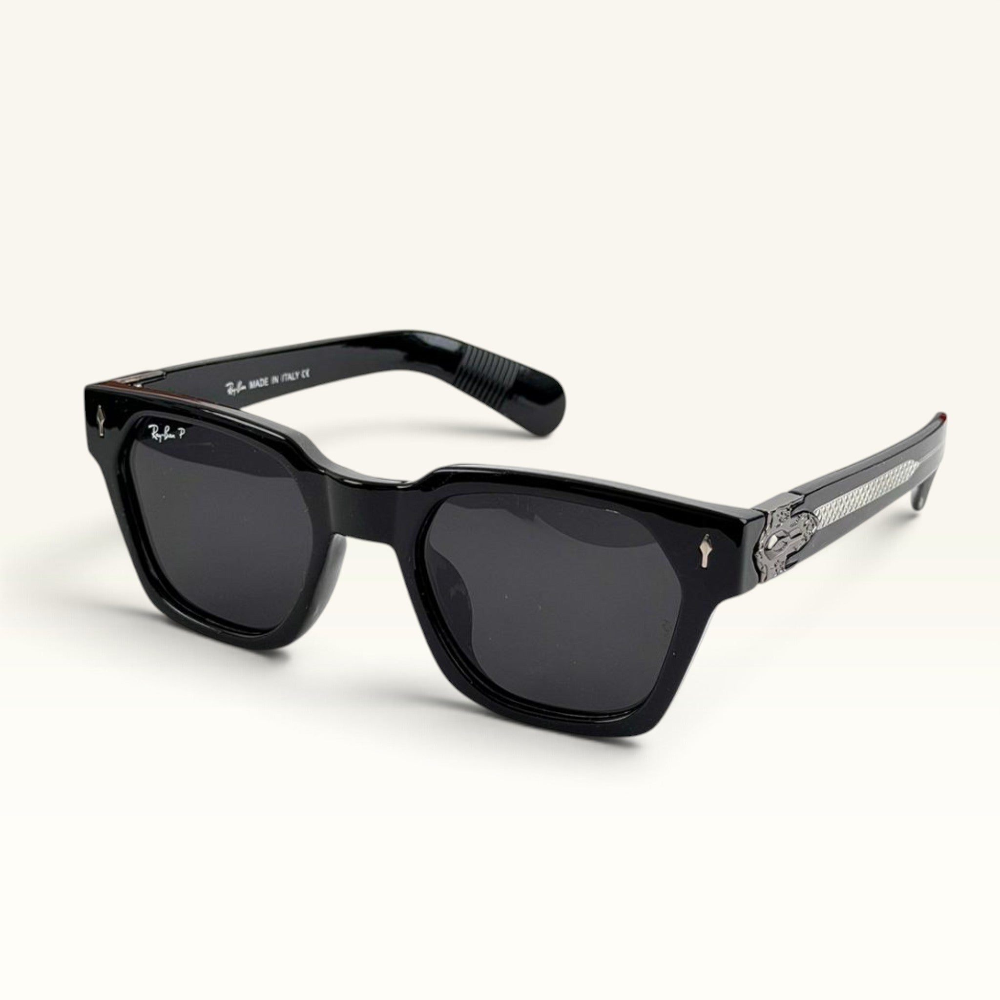 Ray Ban RB7743 Square Polarized Black