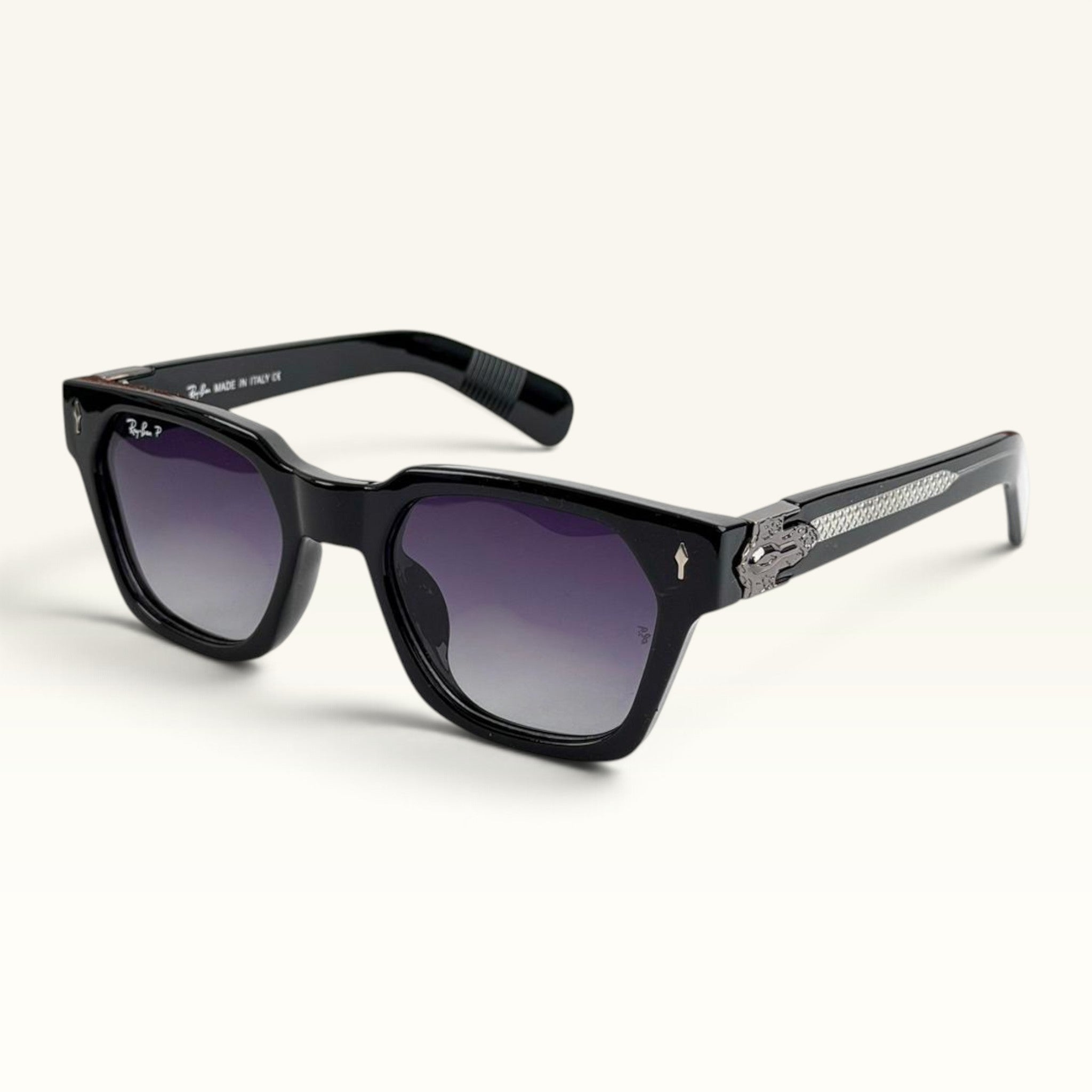 Ray Ban RB7743 Square Polarized Purple Gradient